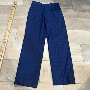 TOMMY HILFIGER BOYS SIZE 12 BLUE PLAID DRESS PANTS NEW